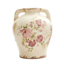 Load image into Gallery viewer, 8" Tuscan Ceramic Floral Print Vase