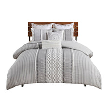 Load image into Gallery viewer, Ink+Ivy Imani 100% Cotton Comforter Mini Set - Full/Queen - Gray II10-1089 By Olliix