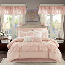 Load image into Gallery viewer, Madison Park Essentials Joella 100% Polyester Tufted 24Pcs Comforter Set - Queen - Blush MPE10-809 By Olliix