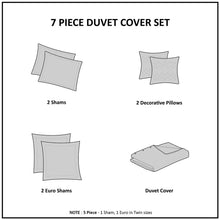 Load image into Gallery viewer, Brooklyn Cotton Jacquard Duvet Cover Set Full/Queen UH12-2259 By Olliix