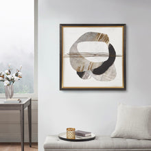 Load image into Gallery viewer, Auric Beam Abstract Gold Foil Framed Embellished Canvas MP95C-0285