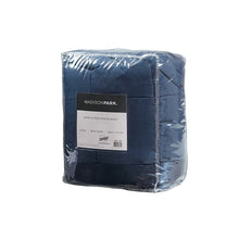 Load image into Gallery viewer, Madison Park Windom 100% Polyester 3M Scotchgard Microfiber Down Alternative Blanket - Twin - Navy MP51-6698 By Olliix