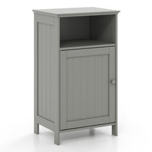 Load image into Gallery viewer, Bathroom Freestanding Adjustable Shelf Floor Storage Cabinet-Gray