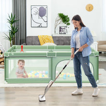 Load image into Gallery viewer, Extra-Large Safety Baby Fence with 50 Ocean Balls-Green