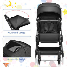 Load image into Gallery viewer, Foldable Lightweight Baby Travel Stroller for Airplane-Black