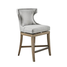 Load image into Gallery viewer, Madison Park Carson Carson Counter Stool With Swivel Seat- Light Grey MP104-0986 By Olliix