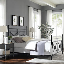Load image into Gallery viewer, Montgomery Queen Bed Black - Headboard, Footboard, Finials, Rails