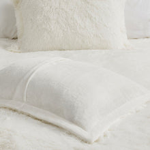 Load image into Gallery viewer, Malea Shaggy Fur Duvet Cover Set Full/Queen ID12-1924 By Olliix