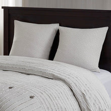 Load image into Gallery viewer, Olliix Essence 100% Cotton Clip Jacquard Pieced 9Pcs Comforter Set By Madison Park Signature MPS10-464