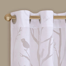 Load image into Gallery viewer, Madison Park Averil Sheer Bird Window Panel -84" Panel MP40-1050 By Olliix