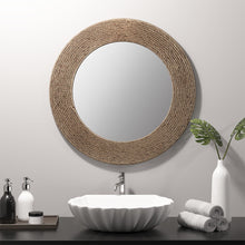 Load image into Gallery viewer, Cove Round Jute Mirror MP95F-0267