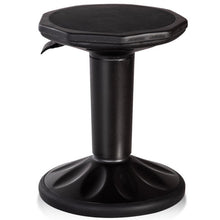 Load image into Gallery viewer, Adjustable Active Learning Stool Sitting Home Office Wobble Chair with Cushion Seat -Black