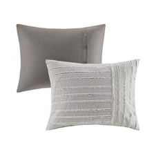 Load image into Gallery viewer, Olliix Essence 100% Cotton Clip Jacquard Pieced 9Pcs Comforter Set By Madison Park Signature MPS10-464