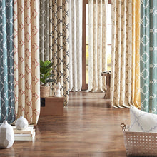 Load image into Gallery viewer, Madison Park Fretwork Print Window Curtain -108" Panel MP40-2026 By Olliix