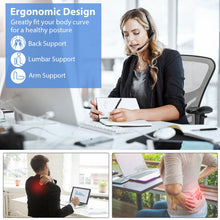 Load image into Gallery viewer, Mesh Drafting Chair Office Chair with Adjustable Armrests and Foot-Ring-Gray