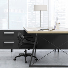 Load image into Gallery viewer, Swivel Mesh Office Chair with Foldable Backrest and Flip-Up Arms-Black