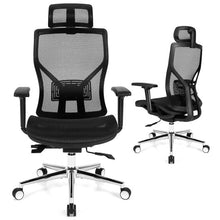Load image into Gallery viewer, High-Back Mesh Executive Chair with Sliding Seat and Adjustable Lumbar Support