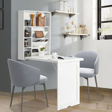 Load image into Gallery viewer, Wall Mounted Fold-Out Convertible Floating Desk Space Saver-White