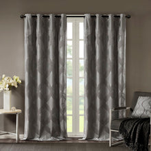 Load image into Gallery viewer, Bentley Ogee Knitted Jacquard Total Blackout Panel SS40-0064 By Olliix