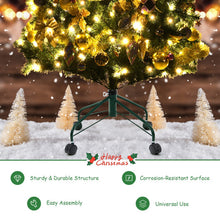 Load image into Gallery viewer, Metal Christmas Tree Stand with Rolling Wheels For Tree Up to 7/9 Ft Tall-7'