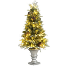 Load image into Gallery viewer, 4 Feet Artificial Pre-Lit Christmas Tree with Pine Cones