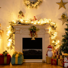 Load image into Gallery viewer, 9 Feet Pre-Lit Artificial Christmas Garland with 50 LED Lights