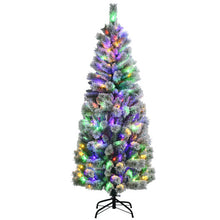 Load image into Gallery viewer, Pre-Lit Hinged Christmas Tree with Remote Control Lights-6'