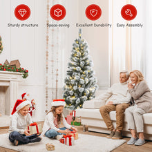 Load image into Gallery viewer, Pre-Lit Hinged Christmas Tree with Remote Control Lights-6'