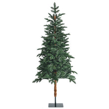 Load image into Gallery viewer, 6 Feet Pre-Lit Artificial Hinged Pencil Christmas Tree with 250 Lights and Metal Stand