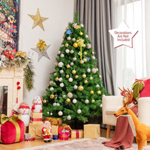 Load image into Gallery viewer, Pre-Lit Hinged Lifelike Lush Artificial Christmas Tree with PVC Tips-6'