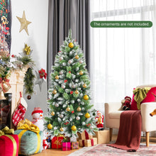 Load image into Gallery viewer, Snow Sprayed Christmas Tree for Holiday Festival Decoration-5 ft