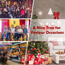 Load image into Gallery viewer, Pre-lit Christmas Hinged Tree with Red Berries and Ornaments-5 ft