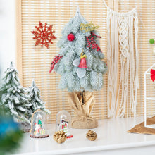 Load image into Gallery viewer, 19 Inch Snow Flocked Christmas Tree with Pine Cones and Red Berries