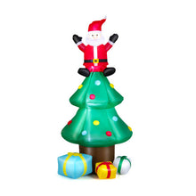 Load image into Gallery viewer, 7 Feet Christmas Tree with Santa Claus and Gift Boxes for Lawn and Party