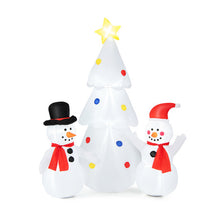 Load image into Gallery viewer, 6 Feet Inflatable Christmas Tree with Snowman