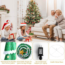 Load image into Gallery viewer, 4.6 Feet Pre-Lit Pop-up Christmas Tree with 110 Warm Lights-Green