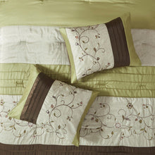 Load image into Gallery viewer, Madison Park Serene Embroidered 7 Piece Comforter Set -Queen MP10-636 By Olliix