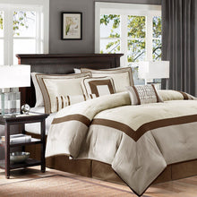 Load image into Gallery viewer, Olliix Genevieve 100% Polyester Solid 7Pcs Comforter Set By Madison Park MP10-6569