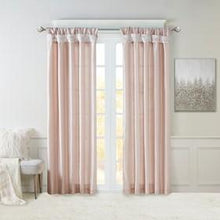 Load image into Gallery viewer, Madison Park Emilia 100% Polyester Twist Tab Lined Window Curtain MP40-6322 By Olliix