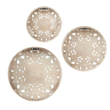 Load image into Gallery viewer, Medallion Trio Wood Wall Decor 3 Piece Set MP95B-0257