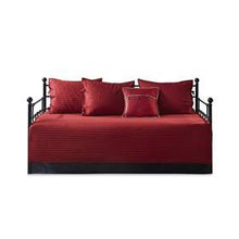 Load image into Gallery viewer, Madison Park Ridge 100% Polyester Herringbone Printed 6 Piece Reversible Daybed Cover Set MP13-6465 By Olliix