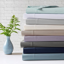 Load image into Gallery viewer, Olliix Peached Percale 100% Cotton Single Pick Peached/Brushed Percale Sheet Set By Madison Park MP20-6640