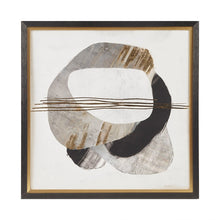 Load image into Gallery viewer, Auric Beam Abstract Gold Foil Framed Embellished Canvas MP95C-0285
