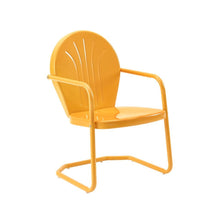 Load image into Gallery viewer, Griffith Outdoor Metal Armchair Tangerine Gloss