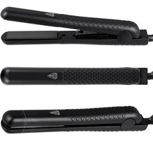 Load image into Gallery viewer, Adjustable Temp Ceramic Hair Straightener Straightens & Curly-Black