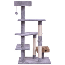 Load image into Gallery viewer, Tower Condo Bed Scratch Post Cat Tree Play House-Gray
