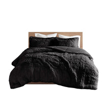 Load image into Gallery viewer, Malea Shaggy Faux Fur Comforter Set Full/Queen ID10-1921 By Olliix
