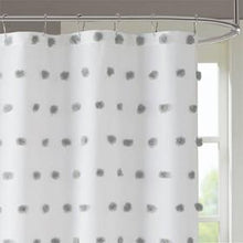 Load image into Gallery viewer, Madison Park Sophie 100% Polyester Clip Shower Curtain MP70-6598 By Olliix
