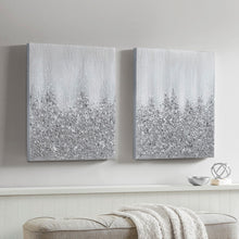 Load image into Gallery viewer, Glimmer 100% Hand Brush Embellished Canvas 2 Piece Set MP95C-0268 By Olliix