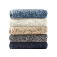 Load image into Gallery viewer, Woolrich Burlington 100% Polyester Soild Berber Brushed Blanket W/ Crystal Velvet Binding WR51-2549 By Olliix